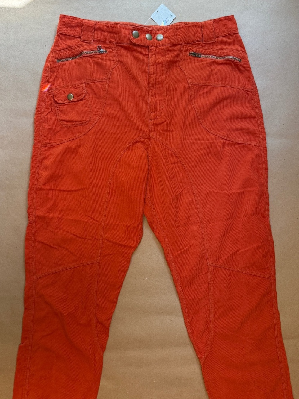 We The Free Burnt Sienna Cord Ankle Pants W14 NWT